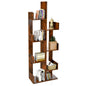 Giantex 8-Tier Tree Bookshelf Wooden Bookcase Storage Shelving Unit with Anti-Toppling Device