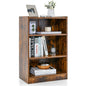 3-Tier Cube Bookcase, Wooden Storage Bookshelf Open Shelving Unit with Adjustable Shelves and Anti-Toppling Device