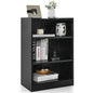 3-Tier Cube Bookcase, Wooden Storage Bookshelf Open Shelving Unit with Adjustable Shelves and Anti-Toppling Device
