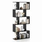 Geometric S-Shaped Bookcase with Anti-Toppling Device for Living Room Home Office
