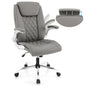 PU Leather Office Chair, Height Adjustable Executive Chair with Rocking Function