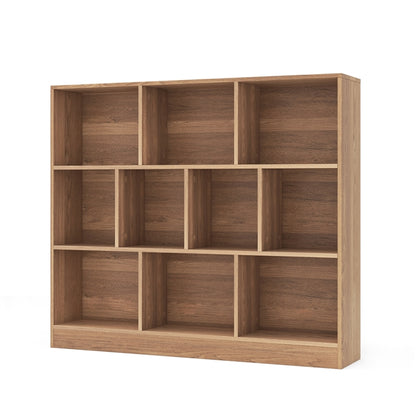 10-Cube Bookshelf Freestanding Storage Organizer with 2 Anti-Tipping Kits