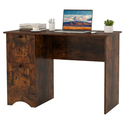 Home Office Writing Desk with 2 Drawers