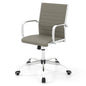 Executive Office Chair, Ergonomic High Back PU Leather Swivel Computer Desk Chair with Chrome Arms