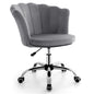 Adjustable Velvet Office Chair with Handle and Universal Wheels