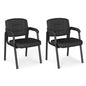 Set of 2 Big and Tall Guest Office Chair Waiting Room Chair for Reception Meeting