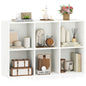 6-Cube Bookcase 3-Tier Storage Organizer with Anti-Tipping Kits for Living Room Study
