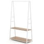 Clothes Rack with 2 Shelves for Laundry Room Bed Room