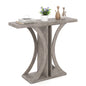 Console Table 100 cm Rectangular Entryway Table with Geometric Frame