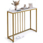 Console Table with Charging Station and Power Outlets for Hallway