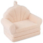 Convertible Kids Sofa 2-in-1 Fold out Toddler Couch Chair to Lounger Bed