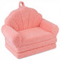 Convertible Kids Sofa 2-in-1 Fold out Toddler Couch Chair to Lounger Bed