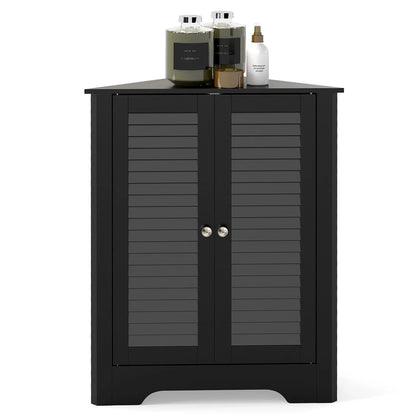 Triangle Bathroom Cabinet, Corner Bathroom Storage Unit Floor Cupboard