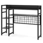 Desktop Bookshelf with 4 Open Storage Shelves for Computer Monitor Up to 32 Inch