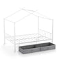 Double Size House Bed with 2 Drawers No Box Spring Needed
