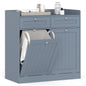Double Tilt-Out Laundry Hamper Cabinet with Removable Baskets