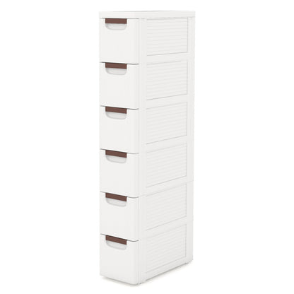 3/4/5/6-Drawer Narrow Storage Cabinet for Small Space