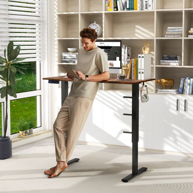 120 x 60cm Height Adjustable Standing Desk with 3 Memory Heights