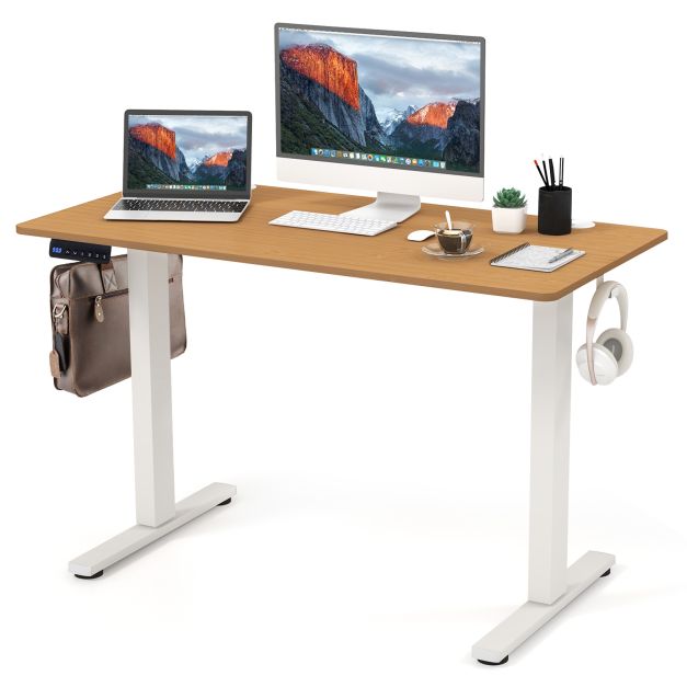120 x 60cm Height Adjustable Standing Desk with 3 Memory Heights