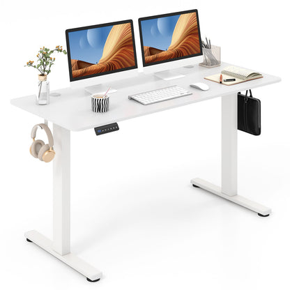 140 x 60 CM Height Adjustable Standing Desk with 3 Memory Heights