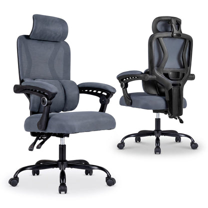 Ergonomic Office Computer Mesh Chair with High Back and Adaptive Lumbar Support