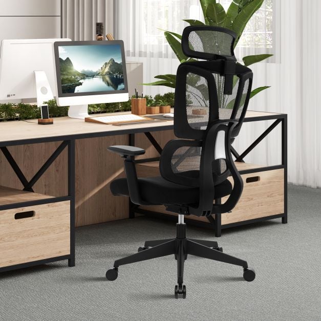 Ergonomic Mesh Office Chair with N Type Lumbar Support