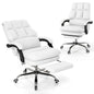 Ergonomic Office Chair PU Leather Adjustable Swivel with Reclining Backrest