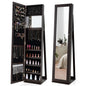 3-in-1 Mirrored Jewelry Armoire with Display Shelves