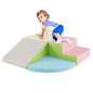 4-Piece Climb and Crawl Foam Block Play Set for Infant Baby
