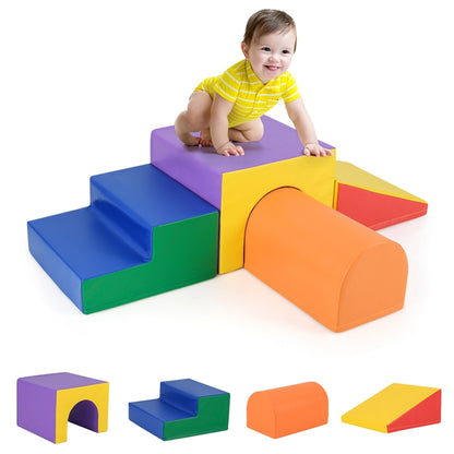Climb and Crawl Foam Block Play Set for Infant Baby and Toddlers