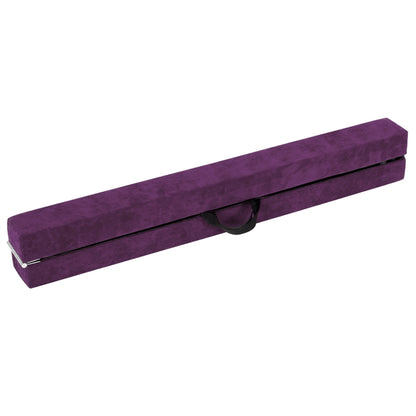 270CM Folding Balance Beam with Solid Wood Base and Anti-slip Bottom