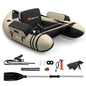 Inflatable Fishing Float Tube with Pump, Paddle, Storage Pockets