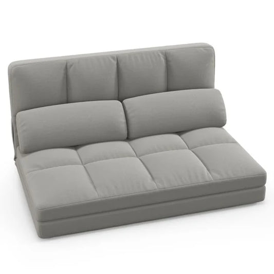 Floor Sofa Bed with 2 Pillows and Positions Adjustable Backrest