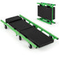 Foldable Automotive Creeper with 360° Swivel Wheels & Thick Cushion for Garage