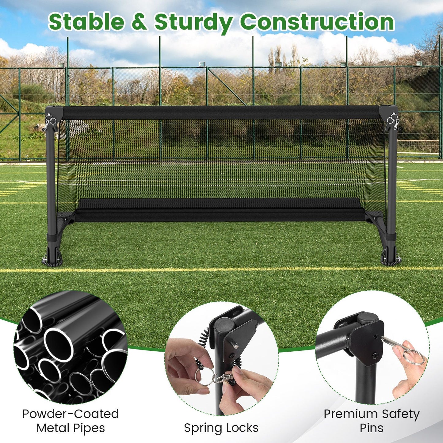 Foldable Pop-up Soccer Goal with Net