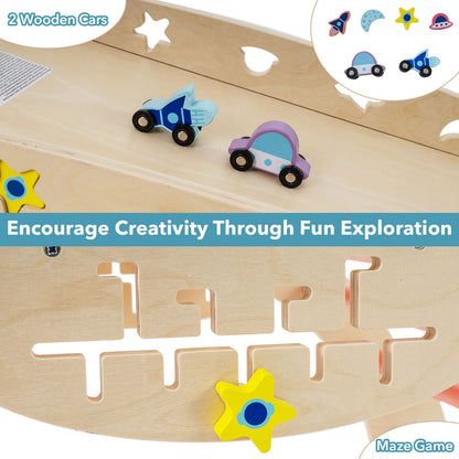 Wooden Montessori Climbing Set with Climbing Rope and Ladder