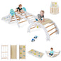 Wooden Montessori Climbing Set with Climbing Rope and Ladder