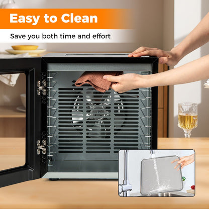 Food Dehydrator with 10 Stainless Steel Trays 10 Presets and 48H Timer