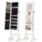 Freestanding Jewelry Armoire Cabinet with Full Length Mirror