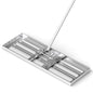 GiantexUK Lawn Leveling Rake 30/36/42” x 10”, Powder Coated Steel Lawn Leveller with 77” Long Handle