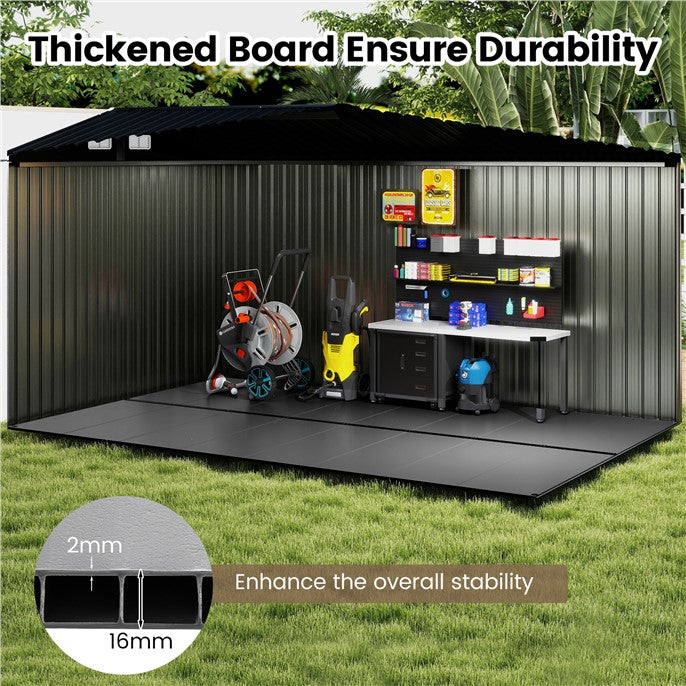 Plastic Tool Shed Floor Mat Grass Patio Floor Mat with Non-slip Surface