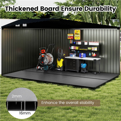 Plastic Tool Shed Floor Mat Grass Patio Floor Mat with Non-slip Surface