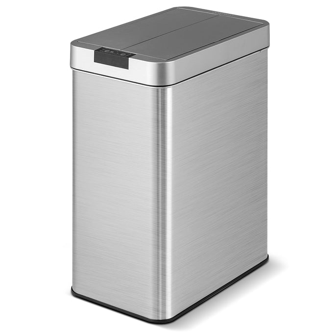 50L Slim Kitchen Trash Can with Wing Lids
