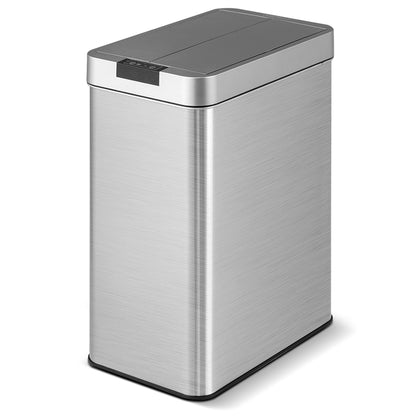 50L Slim Kitchen Trash Can with Wing Lids