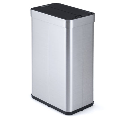 60L Automatic Kitchen Bin, Touchless Infrared Motion Sensor Waste Bin with Soft Closure Lid