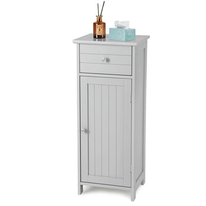 3-Tier Free-Standing Bathroom Cabinet with Drawer
