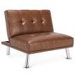 Single Sofa Chair with 3-Position Adjustable Backrest for Home Office