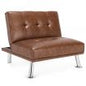Single Sofa Chair with 3-Position Adjustable Backrest for Home Office