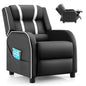Kids Recliner Chair with Adjustable Backrest Footrest & Side Pockets