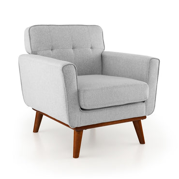 Modern Accent Armchair with Removable Padded Seat Cushion